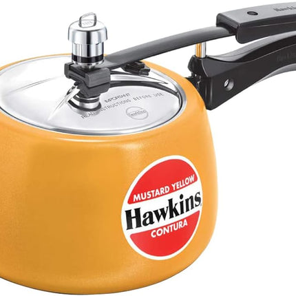 Hawkins Contura Ceramic Pressure Cooker 3L 5L Inner Lid Cooker Apple Green Yellow Red