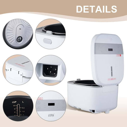 Winning Star Smart Rice Cooker 5L 1200W Electric Steamer Family Kitchen Appliance