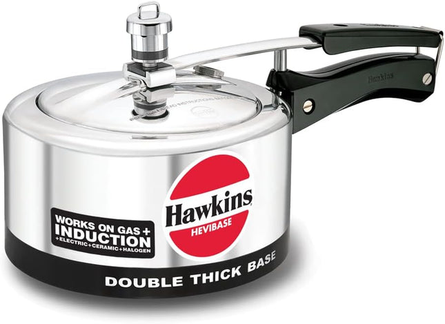 Hawkins Hevibase Induction Compatible Pressure Cooker, Silver