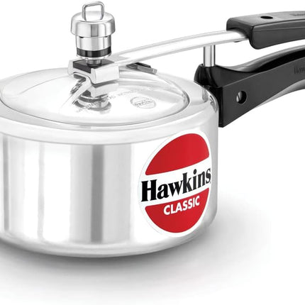 Hawkins Classic Aluminium Pressure Cooker 1.5L to 10L Silver Cooker with Pressure Regulator