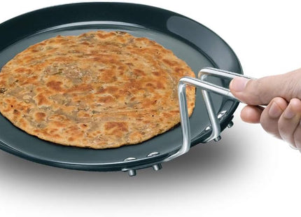 Hawkins Futura Hard Anodised Flat Tava 22 cm & 26 cm, Thick Base Roti Tawa with 4.06 mm and 4.88 mm Thickness, Black