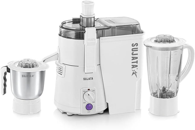 Sujata Powermatic Plus 900W odšťavňovač, mixér a mlýnek na koření Heavy Duty