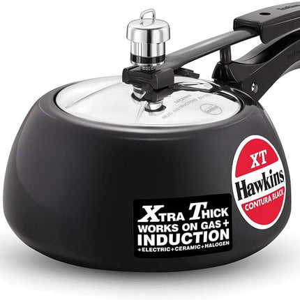 Hawkins Contura Xtra Thick Hard Anodized Pressure Cooker 1.5L to 6.5L Induction Gas Electric Compatible