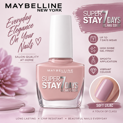 Maybelline New York SuperStay Gel Nail Polish Collection Glossy Matte Finish Long Lasting Nail Colour