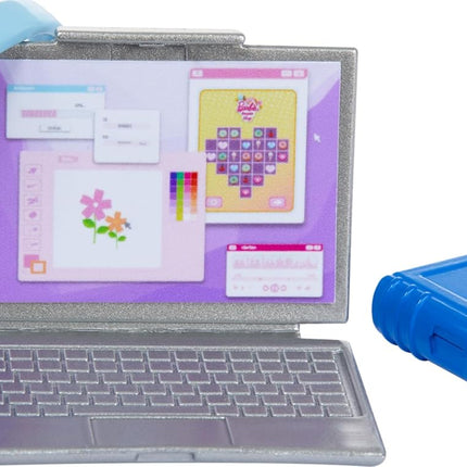 Barbie I Love School Doll with Accessories – School-Themed Outfit, Backpack & Laptop, Imaginative Role-Play Set – HRG84