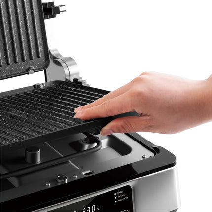 Lexical Germany Contact Grill | 2000W Sandwich Maker & Panini Press | 180° Open Grill | Touch Control | EU Plug