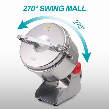Winning Star Grain Grinder 500g 900W, 2kg 2000W Powerful Spice Grinding Machine Dry Wet
