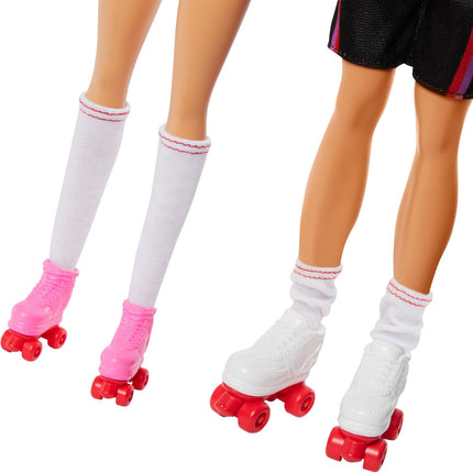 Barbie Fashionistas 65th Anniversary Set – 2 Ken Roller-Skating Fashion Dolls with 6 Accessories, Collectible Gift for Kids Ages 3+ – HXK90