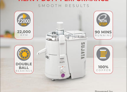 Sujata Powermatic Plus 900W odšťavňovač, mixér a mlýnek na koření Heavy Duty