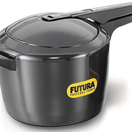 Futura by Hawkins Hard Anodized Pressure Cooker 2L to 9L Black Cooker for Everyday Cooking