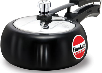 HAWKINS Hard Anodised Pressure Cooker, Aluminum, Contura Black