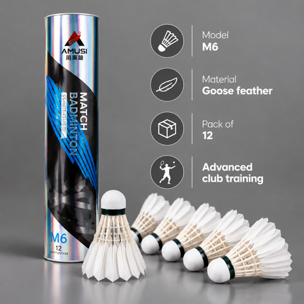 AMUSI Badminton Shuttlecock Sets Collection | Badminton Shuttlecock Set Badminton Training | Models RS01, PSP01, PSP01, RS02, RS03 | Badminton Training | Sports Accessory | Practice Shuttle
