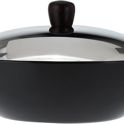 Hawkins Futura Hard Anodised Deep Fry Pan 2.5L 3.75L 5L 7.5L Stainless Steel Lid