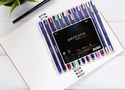 Pentonic vícesložkové gelové pero s pevným pouzdrem (0.6 mm 1.0 mm, sada 12 ks), balení 1 ks