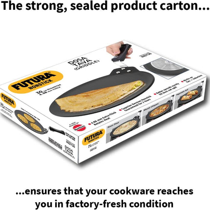 Hawkins Futura Hard Anodised Non Stick Dosa Tava 30cm Large Griddle for Dosa Uttapam