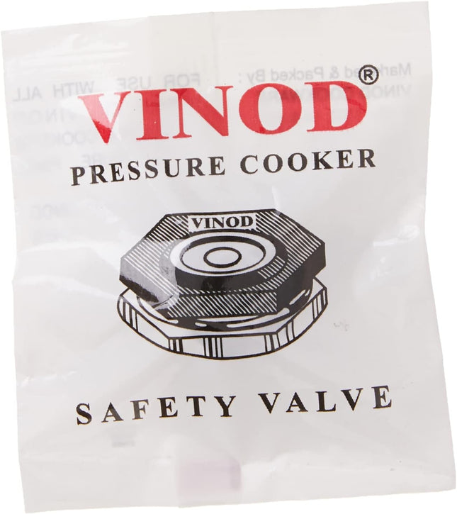 Vinod Pressure Cooker Safety Valve, Small, Aluminum Color