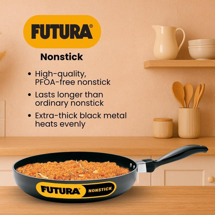 Hawkins Futura Non Stick All Purpose Pan Lid Hard Anodised Aluminium Deep Frying Pan 2.5L 3L Sautéing Stir
