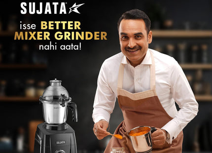 Sujata MG03 900W Mixer Grinder with Juice Extractor and Jars