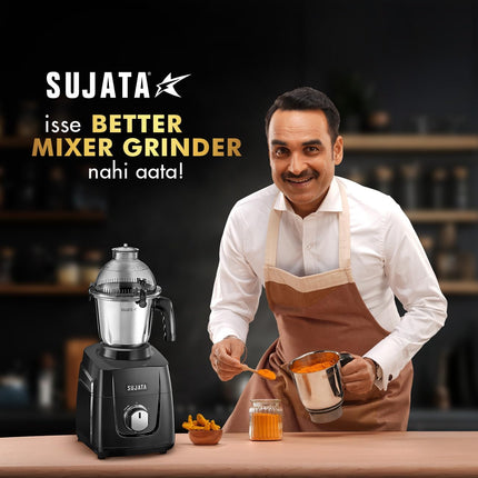 Sujata MG03 900W Indian Mixer Grinder Juice Extractor for Grinding Blending and Indian Cooking