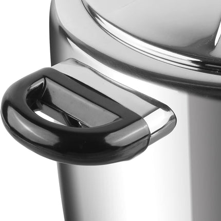 VINOD Stainless Steel Pressure Cooker 7 Litre Induction Compatible Outer Lid Heavy Duty Kitchen Rice Dal Curries Family Meals