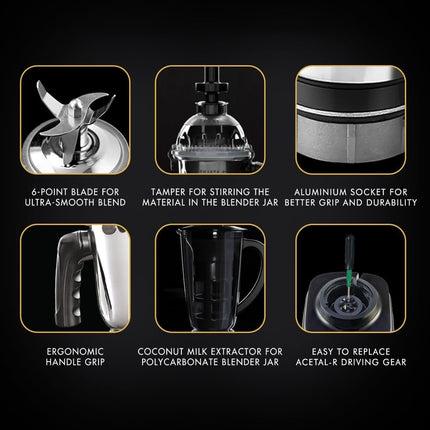 Sujata MG03 900W Indian Mixer Grinder Juice Extractor for Grinding Blending and Indian Cooking