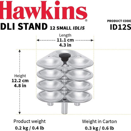 Hawkins G10 stojan na Idli do tlakového hrnce, 5 , 3litrový