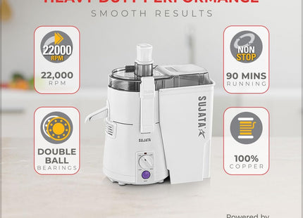 Sujata Powermatic Plus 900W odšťavňovač, mixér a mlýnek na koření Heavy Duty