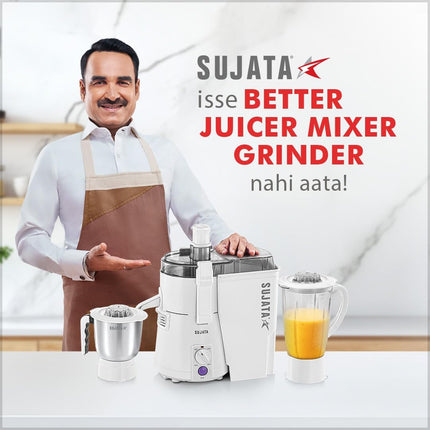 Sujata Powermatic Plus 900W Indian Juicer Mixer Grinder for Grinding Blending and Juice Extraction