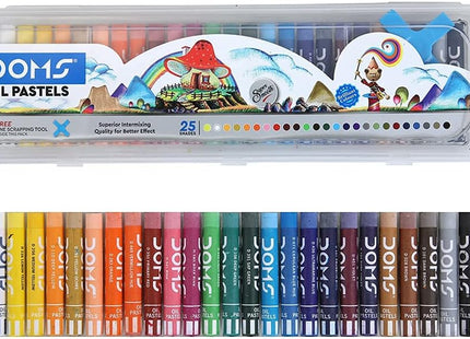 DOMS OIL PASTELS PACK OF 25 COLOR SHADES