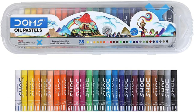 DOMS OIL PASTELS PACK OF 25 COLOR SHADES