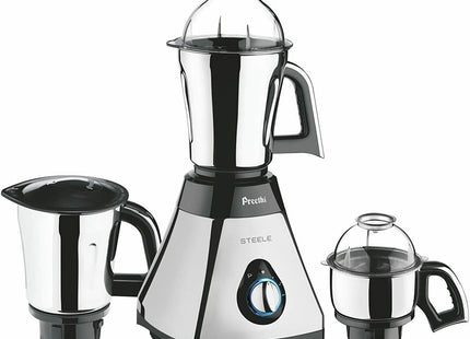 Preethi Steele 550W US Mixer Grinder 3 Jar Stainless Steel 110V Silver