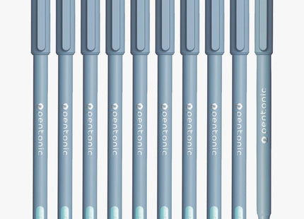Pentonic Frost 0.7 mm Ball Point Pen | Pastel Pink Body | Red Ink | Set of 10