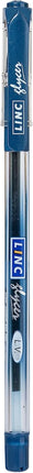 Linc Glycer Smooth Ball Pen Card Pack | 0.6 mm Nickel Silver Tip | Comfortable Elastomeric Rubber Grip | Fast flowing Ink Technology For Smudge-free writing | Blue, Set of 10