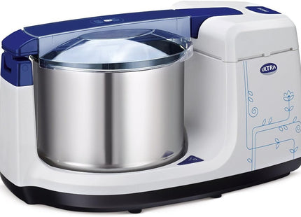 Ultra Bigg+ 2.5 Liter Table Top Wet Grinder | With Atta Kneader 110 Volt For USA & Canada, Blue