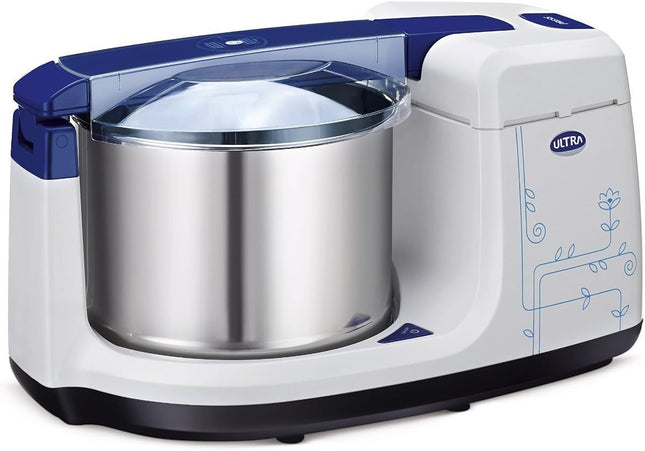 Ultra Bigg+ 2.5 Liter Table Top Wet Grinder | With Atta Kneader 110 Volt For USA & Canada, Blue