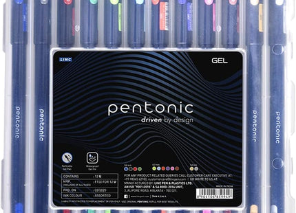 Pentonic vícesložkové gelové pero s pevným pouzdrem (0.6 mm 1.0 mm, sada 12 ks), balení 1 ks