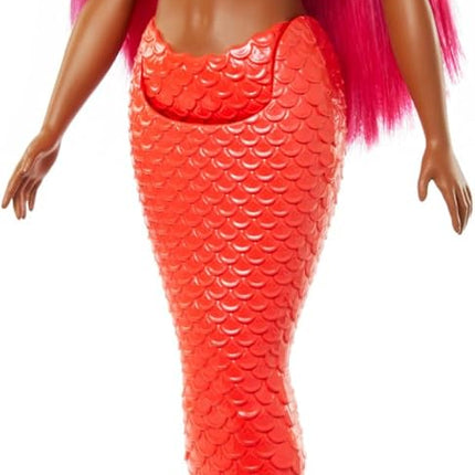 Barbie Fashionistas Curvy Doll – Vibrant Blue Hair & Floral Outfit, Inclusive Body Type Fashion Doll – HRR02