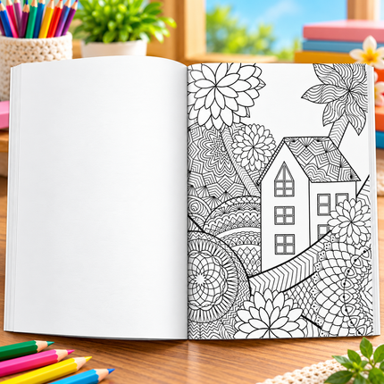 Relaxing Coloring Books for Adults & Teens – Mandala Nature Garden & Forest Designs