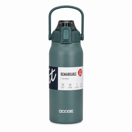 Dodge Stainless Steel Vacuum Flask 1.3L 1.7L | Hot Cold Travel Bottle