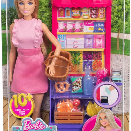 Barbie and Teresa Recipe for Friendship Fashion Doll & Playset – Malibu at the Market Theme with 11 Accessories Including Market Stand & Food | JCT05