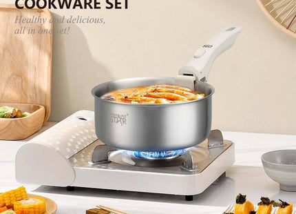 Winning Star Cookware Sets Collection | 10 Piece Cookware Set 23.5 2.3 Litre, 10 Piece Stainless Steel Cookware Set 24 6.5 Litre, 6 Piece Stainless Steel Cookware Set 24 1.4 Litre | Models ST-5219, ST-5101, ST-5215 | Pots And Pans | Cooking Pots |...
