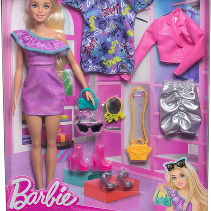 Barbie Fashion Doll with Accessories – Modern Stylish Outfit, Iconic Barbie Signature Look – HYT61