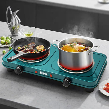 Winning Star Electric Hot Plate Collection – 1000W Single & Double Burner Portable Cooktops for Home, Office and Travel