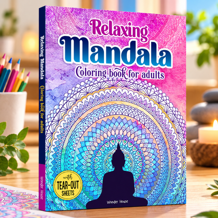 Relaxing Coloring Books for Adults & Teens – Mandala Nature Garden & Forest Designs