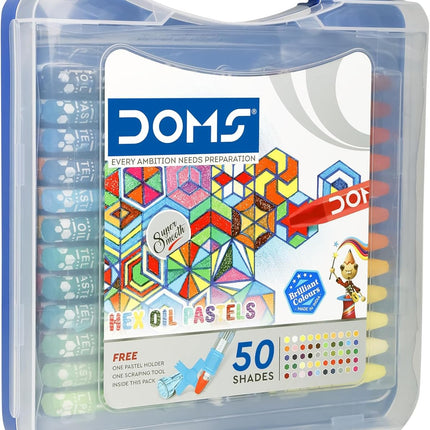 DOMS Oil Pastels 50 Shades, Non-Toxic EN 71-3 Standard Certified
