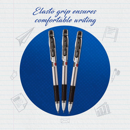 Cello Technotip Ball Pen Set - Pack of 10 (Black)