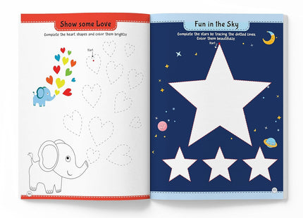 101 Pencil Control Activity Book For Kids: Tracing Practise Book Age 2+