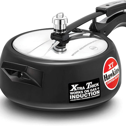Hawkins Contura Xtra Thick Hard Anodized Pressure Cooker 1.5L to 6.5L Induction Gas Electric Compatible