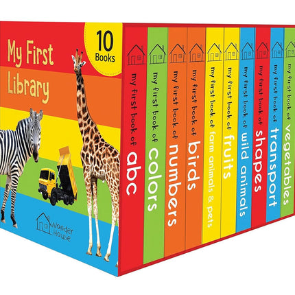 My First Library: Boxset of 10 Board Books for Kids