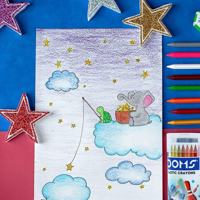 DOMS Art Supplies for Kids Oil Pastels Crayons Watercolour Cakes Brush Pens Pastel & Aqua Sketch Pens Art Strokes Gifting Kit Drawing Colouring Painting & School Crafts – Multiple Options